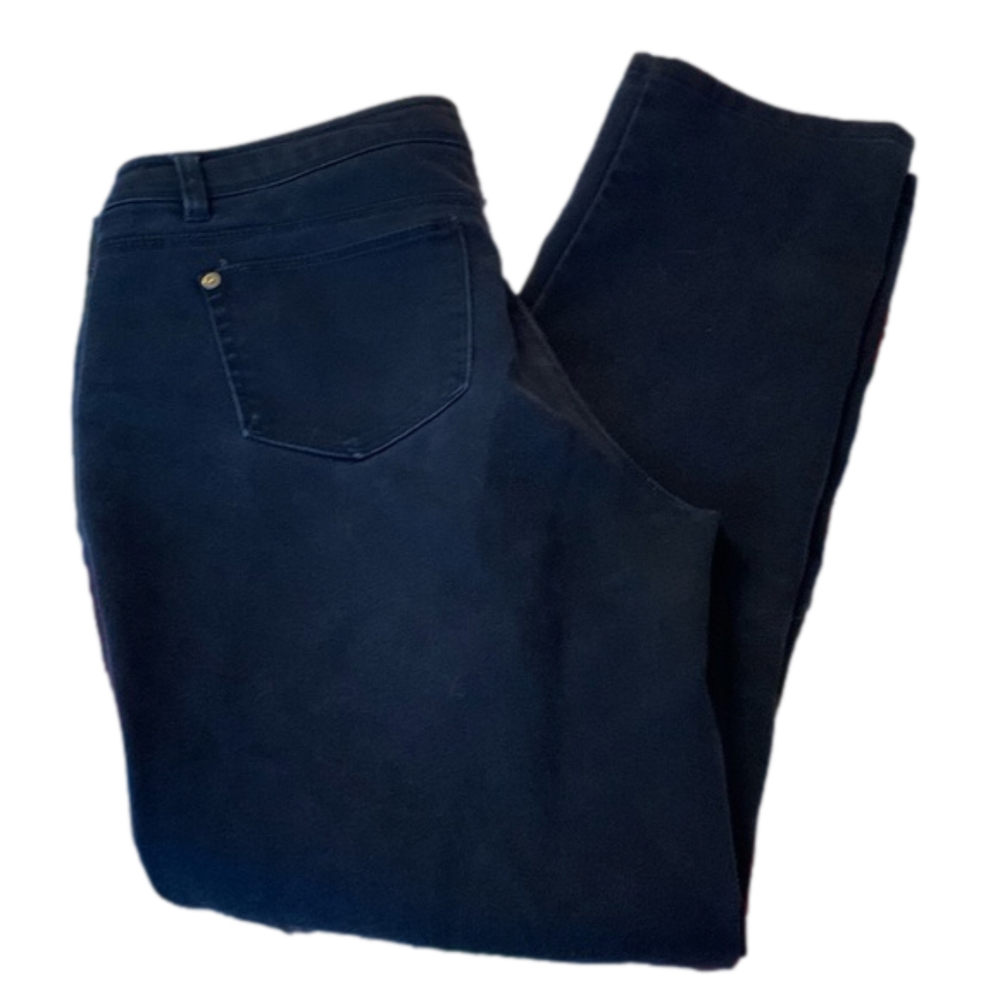 Black Straight Leg Jeans Classic Design